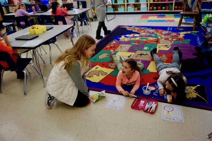 <p>Tutoring younger students.</p>
